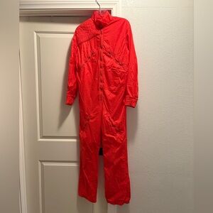 Retro 80s Lightweight Ski Suit Red Fanny Pack